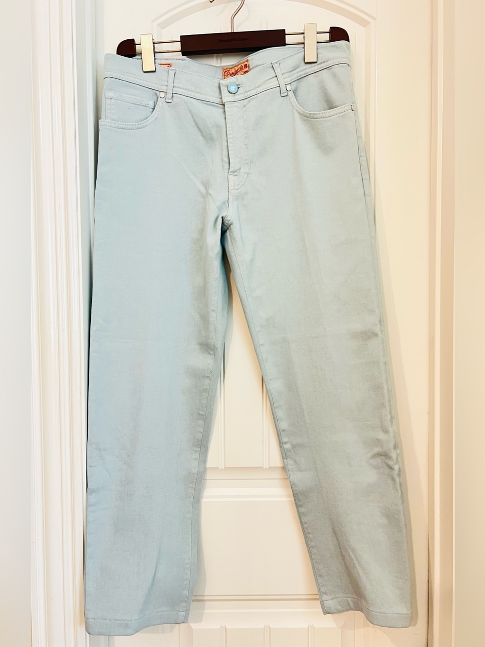 Marco Pescarolo Neranom Slim-Fit Jeans size 52 (US 36) inseam 28.5 Light Blue